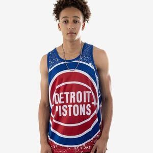 Mitchell & Ness Detroit Pistons Tank Top Size  2xl
